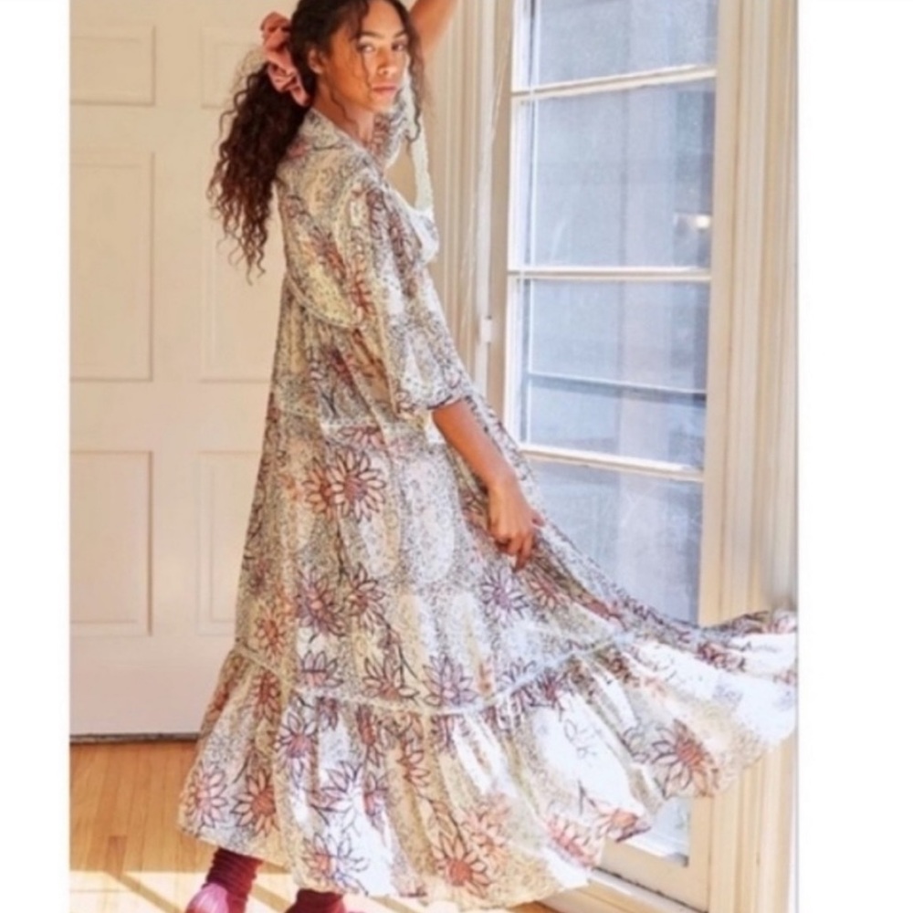 NWT Free People Intimately | Grasslands Lace Kimono Duster | XS/S